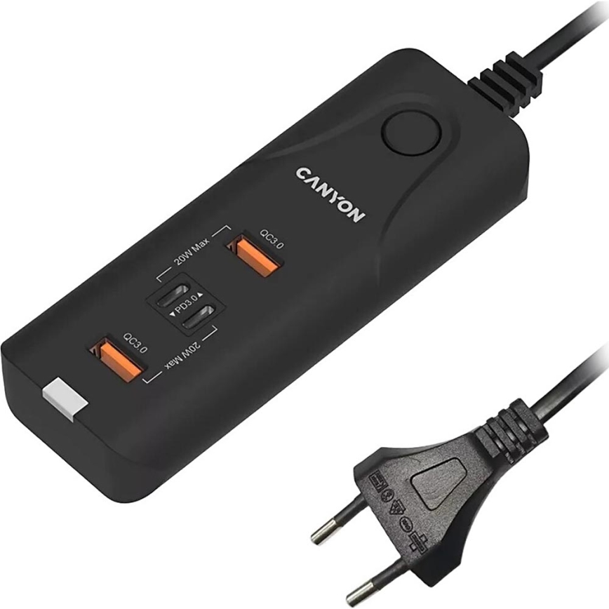 Canyon - Nabíječka 2xUSB A + 2xUSB C Power Delivery 20W