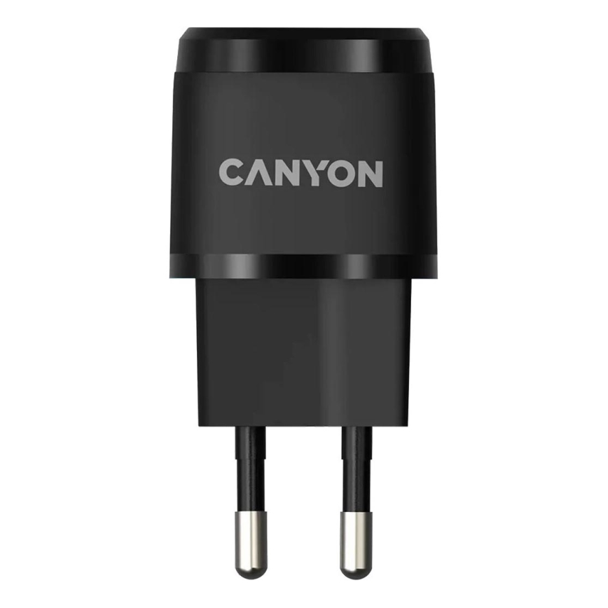 Canyon - Rychlonabíjecí adaptér Power Delivery 20W černá