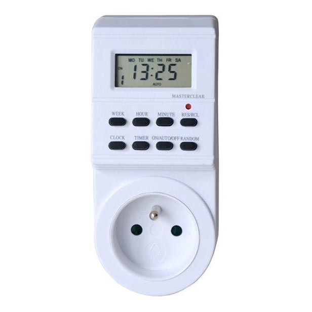 Časový spínač digitální týdenní 16A/230V 200 mAh