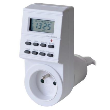 Časový spínač digitální týdenní 16A/230V 200 mAh