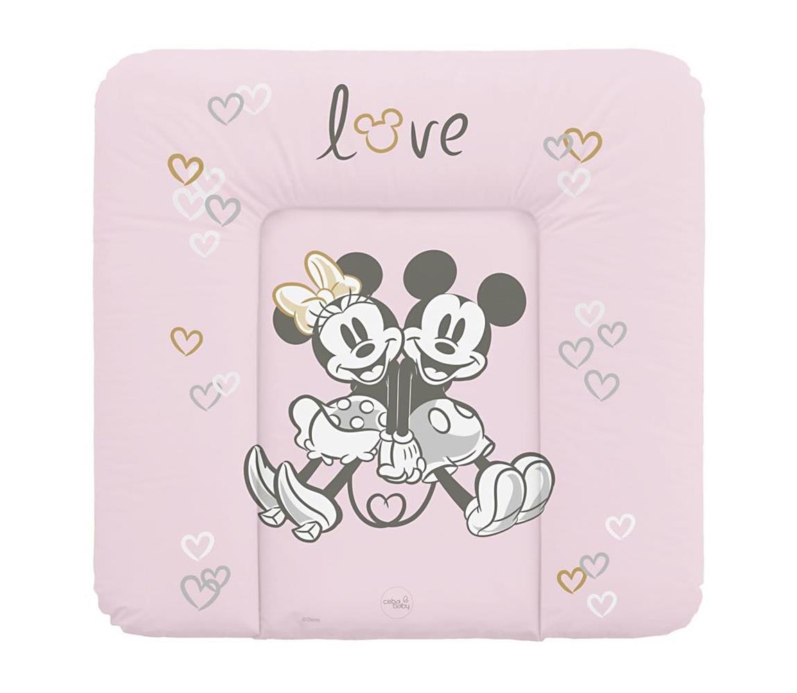 CebaBaby CebaBaby - Přebalovací podložka trojhranná DISNEY 75x72 cm růžová AG0243