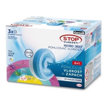 Ceresit - Tablety pro odvlhčovač 2v1 AERO 360° 3x 450 g triopack