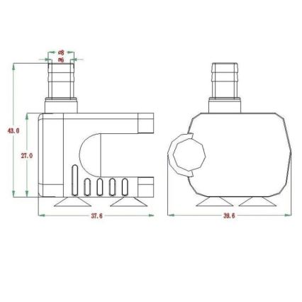 Čerpadlo 5-12V 200l/hod