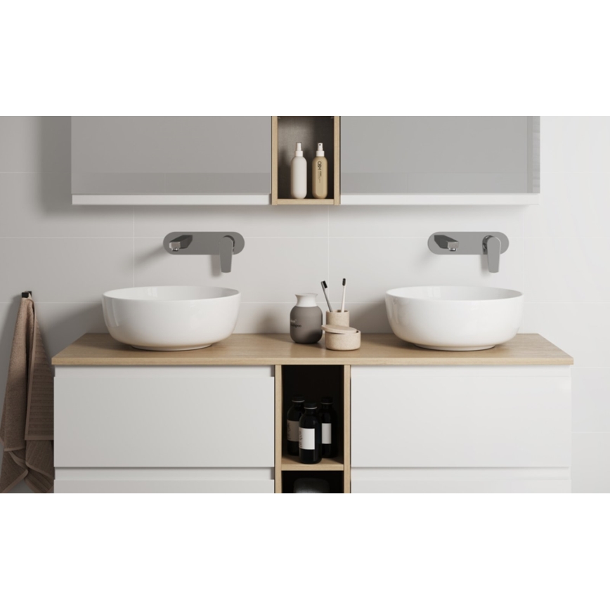 Cersanit K116-048-ECO - Umyvadlo na desku MODUO pr. 40 cm keramika/lesklá bílá