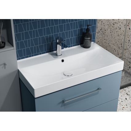 Cersanit K120-010 - Zápustné umyvadlo LARGA 46x80,5 cm keramika/lesklá bílá