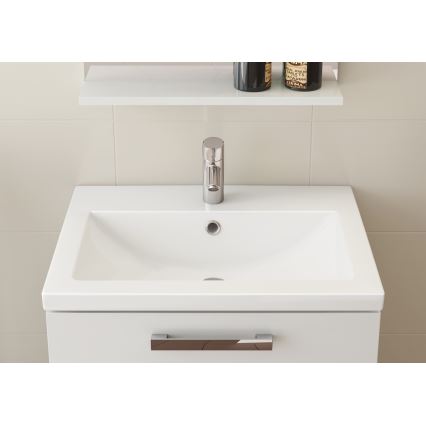 Cersanit K32-002-BOX - Umyvadlo na desku/závěsné COMO 40x50 cm keramika/lesklá bílá