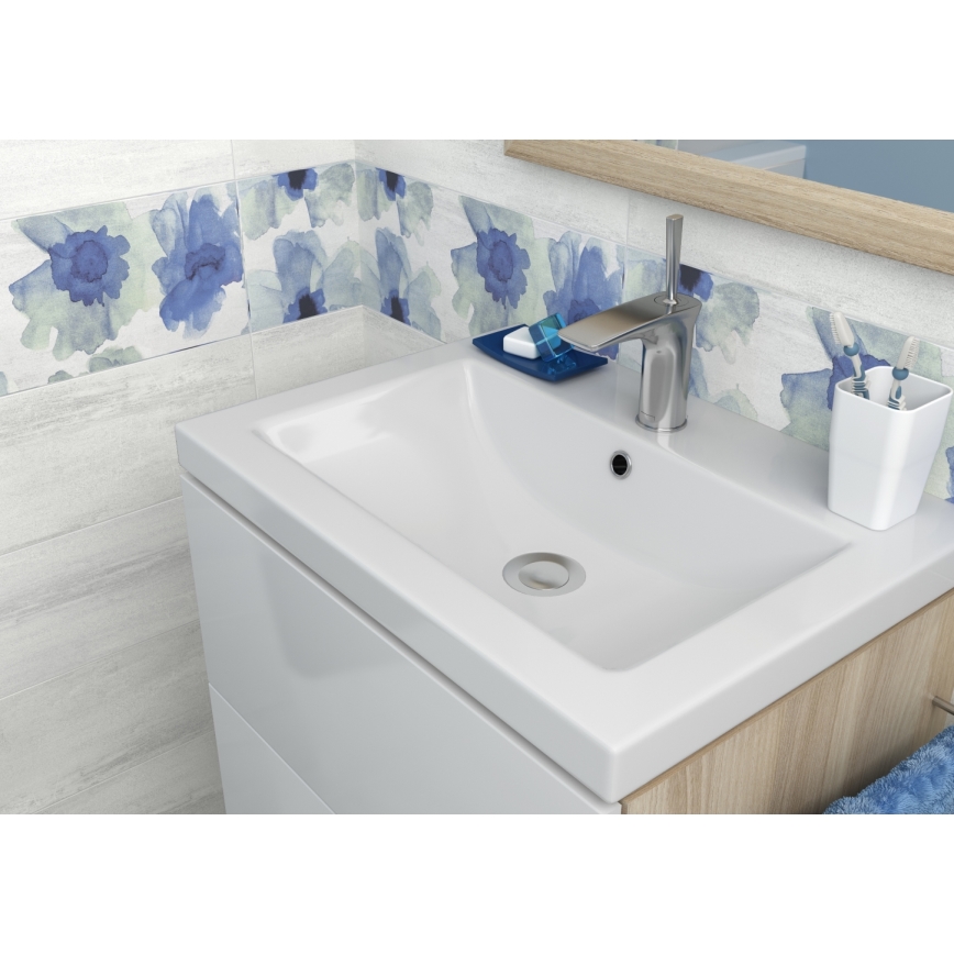 Cersanit K32-002-BOX - Umyvadlo na desku/závěsné COMO 40x50 cm keramika/lesklá bílá