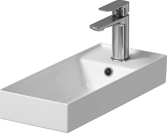 Cersanit K677-005 - Umyvadlo na desku LARGA 22x50 cm keramika/lesklá bílá