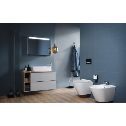 Cersanit K701-104 - Závěsné WC s prkénkem CITY OVAL keramika/bílá