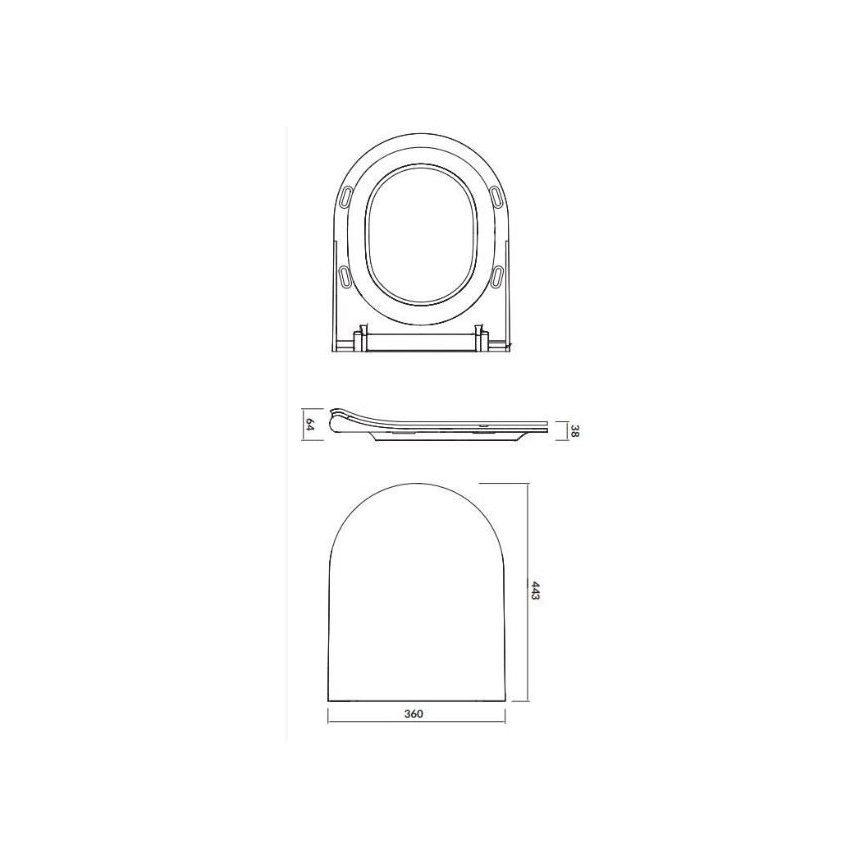 Cersanit K701-104 - Závěsné WC s prkénkem CITY OVAL keramika/bílá