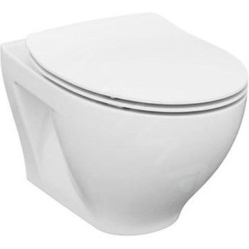 Cersanit K701-147 - Závěsné WC s prkénkem SAVIO keramika/bílá