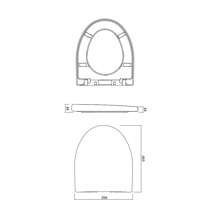 Cersanit K98-0122 - Záchodové prkénko PARVA SoftClose bílá