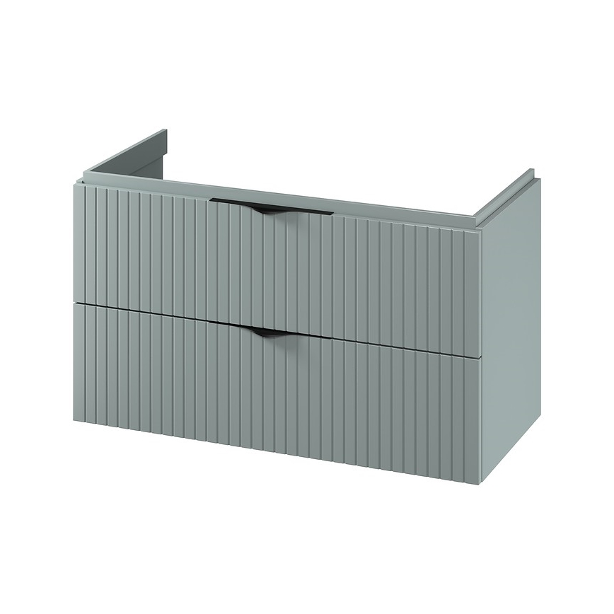 Cersanit S1015-012 -Závěsná koupelnová skříňka pod umyvadlo TIRSO 100x45 cm mintová