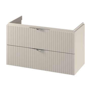 Cersanit S1015-013 - Závěsná koupelnová skříňka pod umyvadlo TIRSO 100x55x45 cm béžová