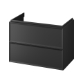 Cersanit S1017-003 - Závěsná koupelnová skříňka pod umyvadlo MILLE 80x55x45 cm černá