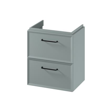 Cersanit S1021-007 - Závěsná koupelnová skříňka pod umyvadlo MILLE SLIM 50x35 cm mintová