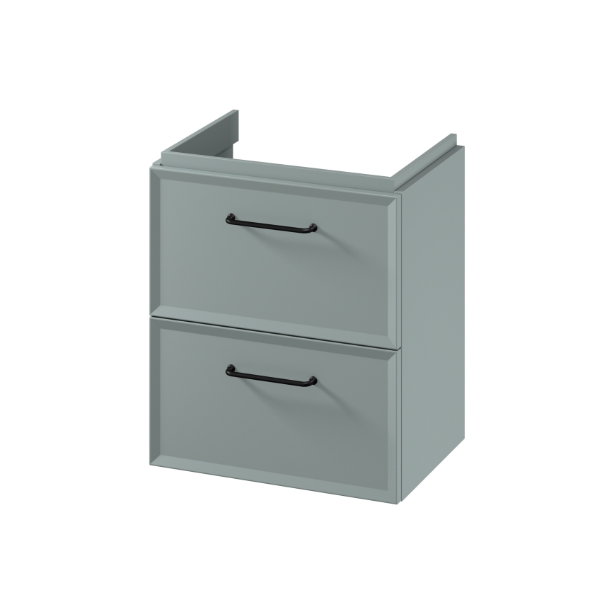 Cersanit S1021-007 - Závěsná koupelnová skříňka pod umyvadlo MILLE SLIM 50x35 cm mintová