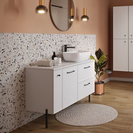 Cersanit S1022-006 - Závěsná koupelnová skříňka MILLE 20x45 cm matná bílá