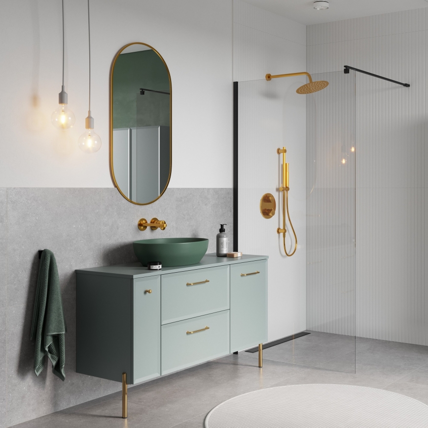 Cersanit S1022-008 - Závěsná koupelnová skříňka MILLE 20x45 cm mintová