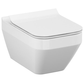Cersanit S701-213-ECO - Závěsné WC s prkénkem CREA keramika/bílá