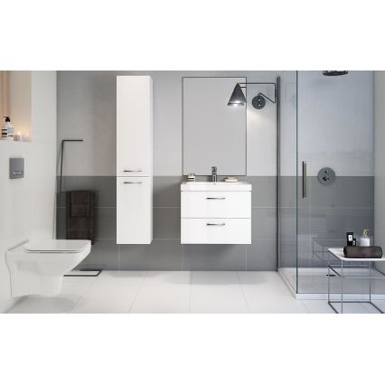 Cersanit S801-142-DSM - Závěsná koupelnová skříňka s umyvadlem ELODY PLUS 46x60 cm bílá