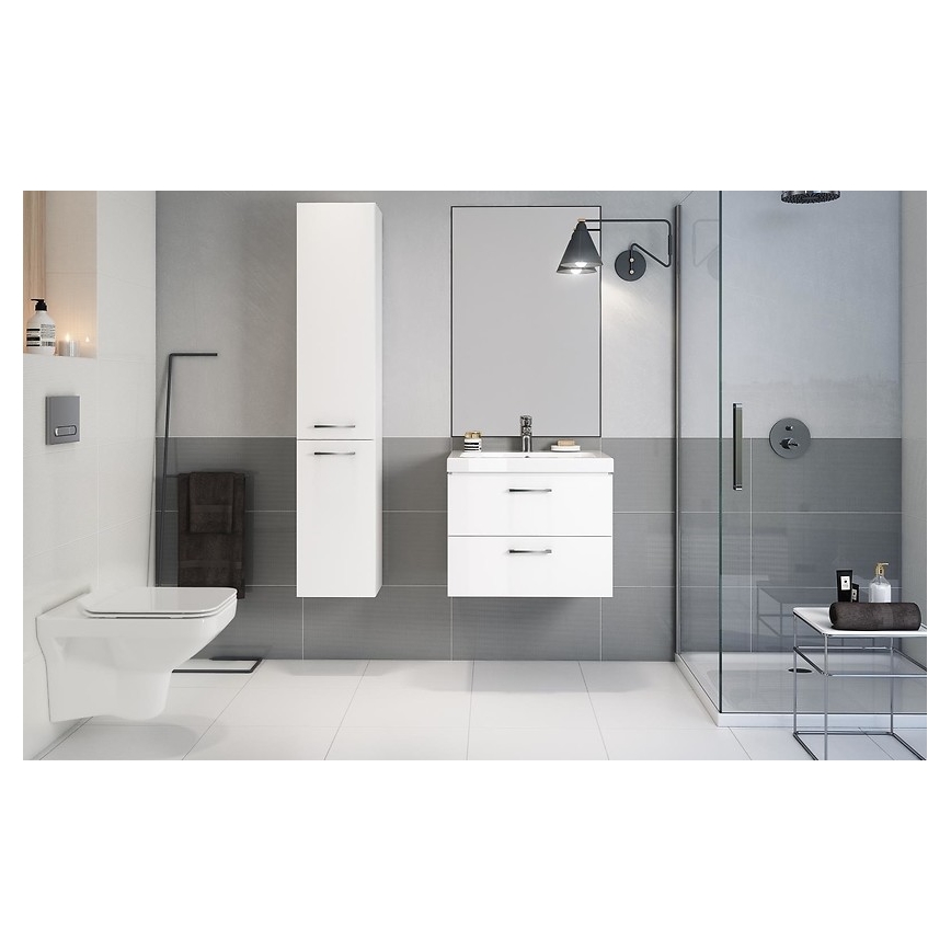 Cersanit S801-142-DSM - Závěsná koupelnová skříňka s umyvadlem ELODY PLUS 46x60 cm bílá