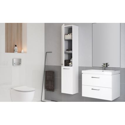 Cersanit S801-149-DSM - Závěsná koupelnová skříňka s umyvadlem ELODY 46x80 cm bílá