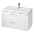 Cersanit S801-149-DSM - Závěsná koupelnová skříňka s umyvadlem LARA 80x46x45 cm bílá