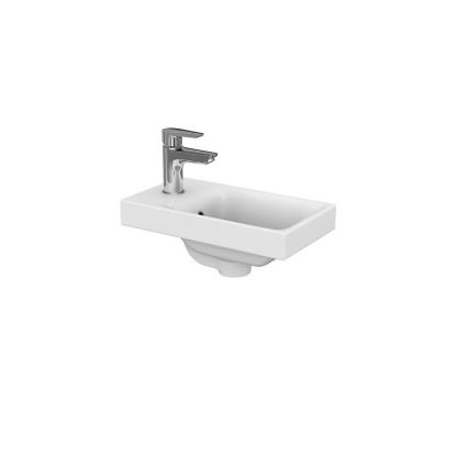 Cersanit S801-218-DSM - Závěsná koupelnová skříňka s umyvadlem MODUO SLIM 40 cm lesklá bílá