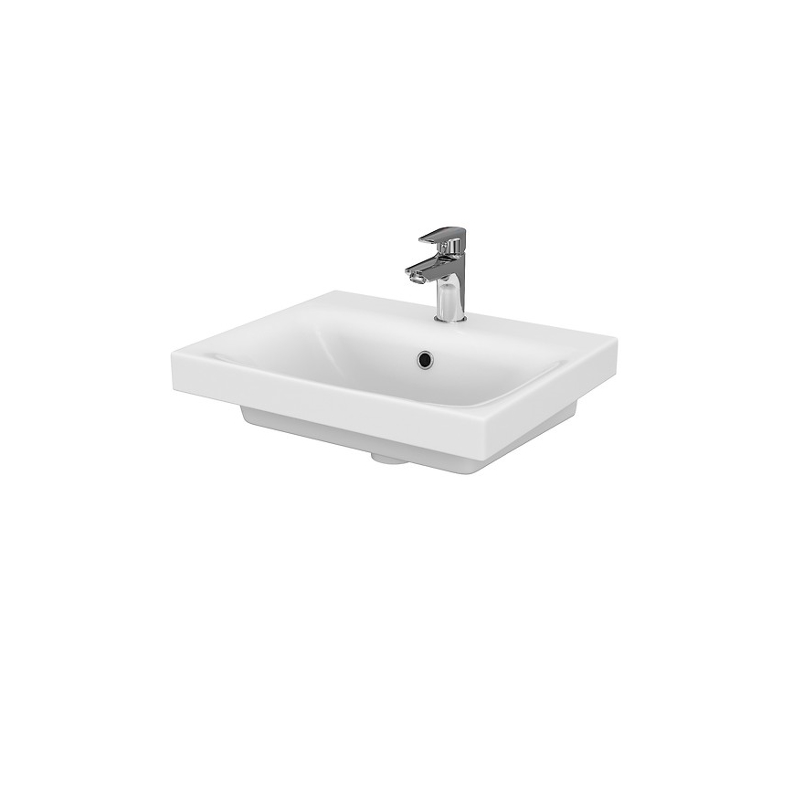 Cersanit S801-230-DSM - Závěsná koupelnová skříňka s umyvadlem MODUO 62x50 cm bílá