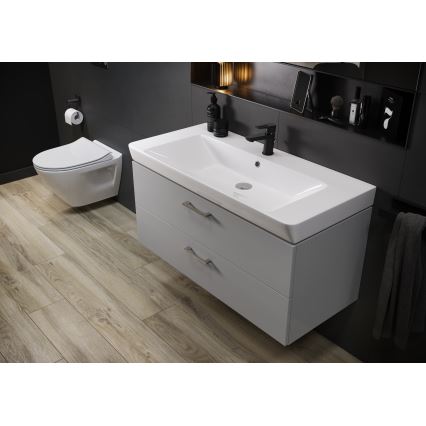 Cersanit S801-338-DSM - Závěsná koupelnová skříňka s umyvadlem ELODY 46x80 cm bílá