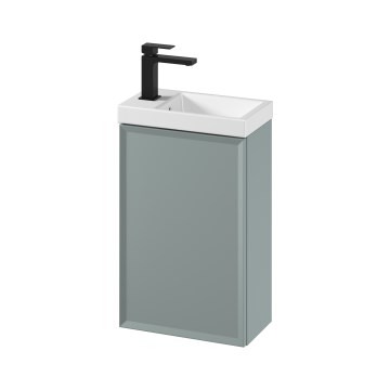 Cersanit S801-570 - Závěsná koupelnová skříňka s umyvadlem MILLE 40x62x22 cm mintová