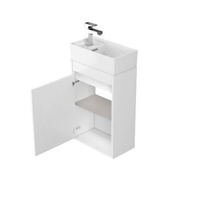 Cersanit S924-001 - Koupelnová skříňka pod umyvadlo BARBARA 59,3x39,2 cm lesklá bílá