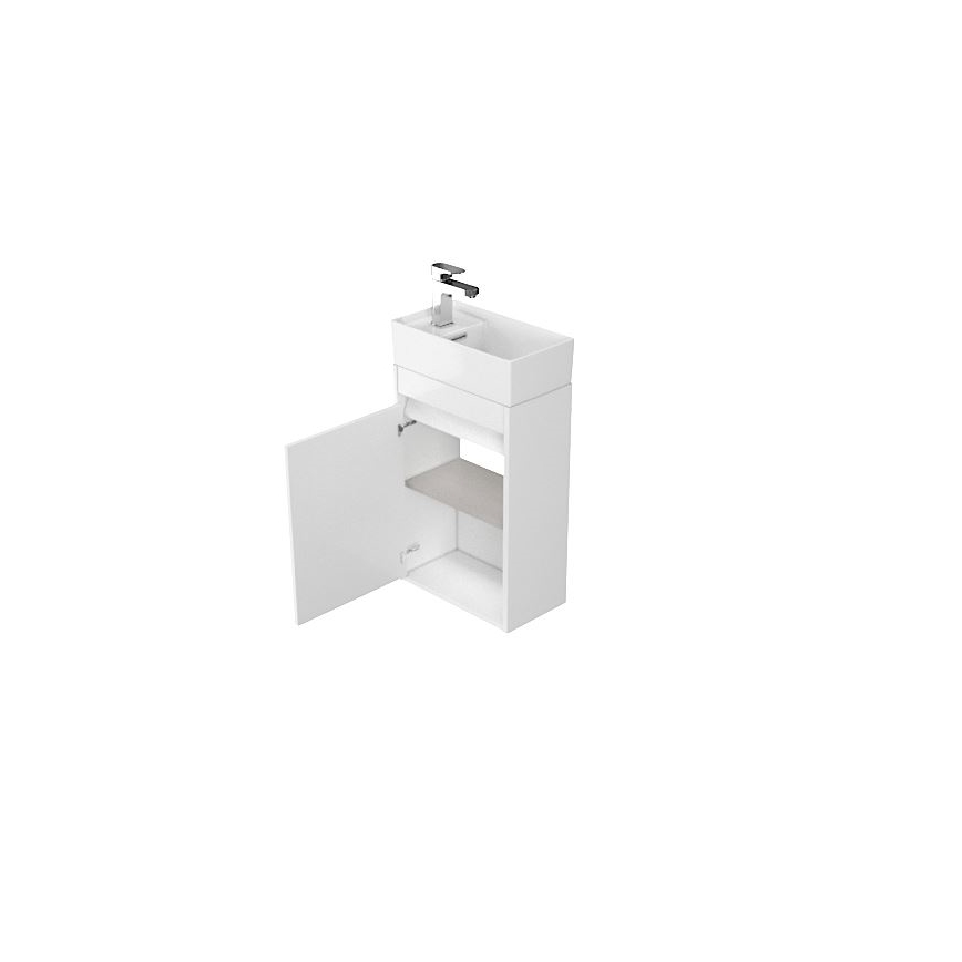 Cersanit S924-001 - Koupelnová skříňka pod umyvadlo BARBARA 59,3x39,2 cm lesklá bílá