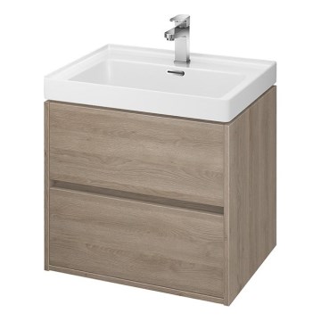 Cersanit S924-008 - Závěsná koupelnová skříňka pod umyvadlo CREA 60x54x45 cm dub