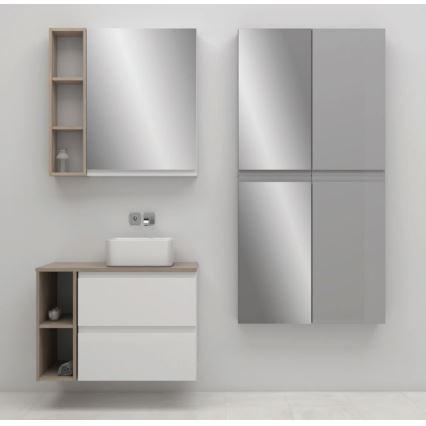Cersanit S929-018 - Zrcadlová koupelnová skříňka MEDDIE 80x59,5 cm