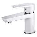 Cersanit S951-047 - Umyvadlová baterie MILLE 13,4 cm bílá + výpusť