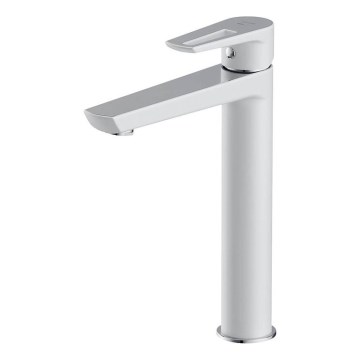 Cersanit S951-355 - Umyvadlová baterie MILLE 27 cm bílá + výpusť