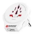 Cestovní adaptér Europe USB pro cizince v ČR, USB-A 12W typ E/F
