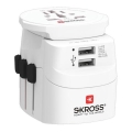Cestovní adaptér PRO Light USB 2A - World, UK+USA+AUS/CN 2x USB-A 12W