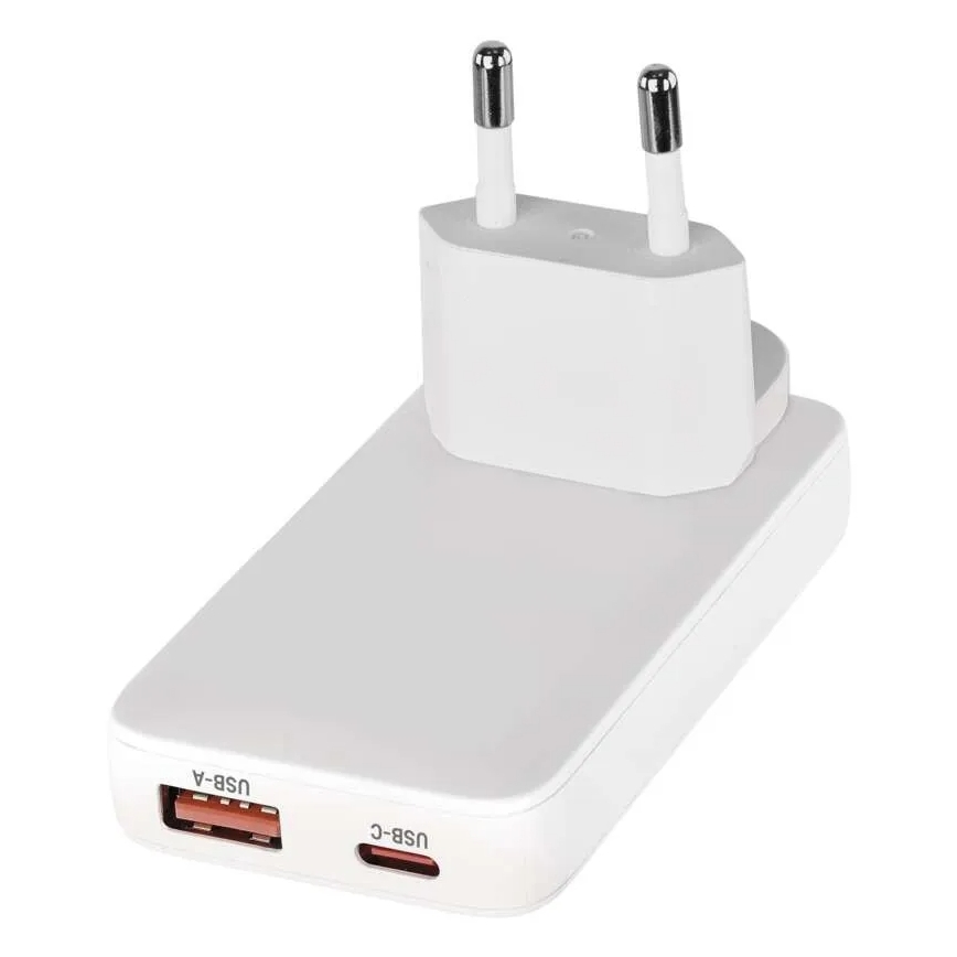 Cestovní adaptér s výměnnými nástavci USB GaN 100-250V