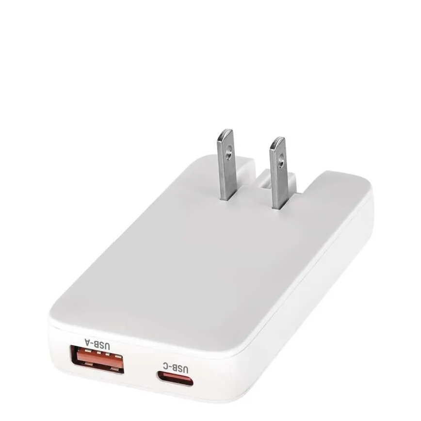 Cestovní adaptér s výměnnými nástavci USB GaN 100-250V