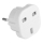 Cestovní adaptér UK/EU 230V bílá