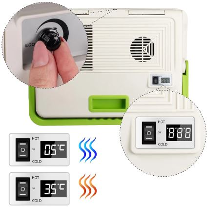 Cestovní lednička s funkcí ohřevu 27 l 230V/12V/24V šedá