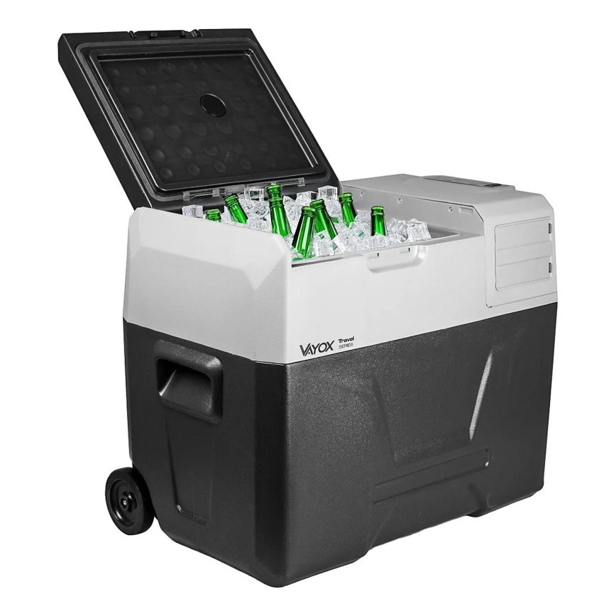 Cestovní lednička s LCD displejem 40 l 230V/12V/24V černá