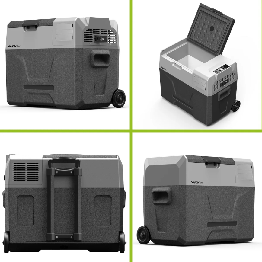Cestovní lednička s LCD displejem 40 l 230V/12V/24V černá