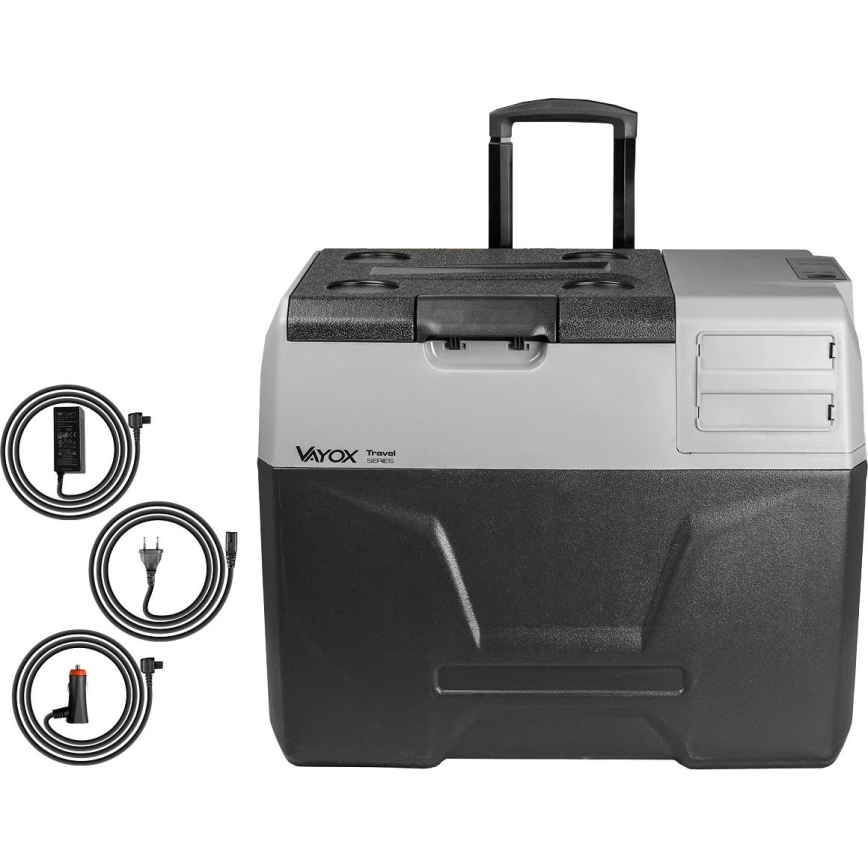 Cestovní lednička s LCD displejem 40 l 230V/12V/24V černá