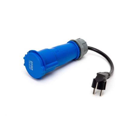 Cestovní nabíjecí stanice pro elektromobily EV/PHEV AC Type 2 32A/230V 7,4kW IP55 5m + adaptér 230V 3,7kW + pouzdro