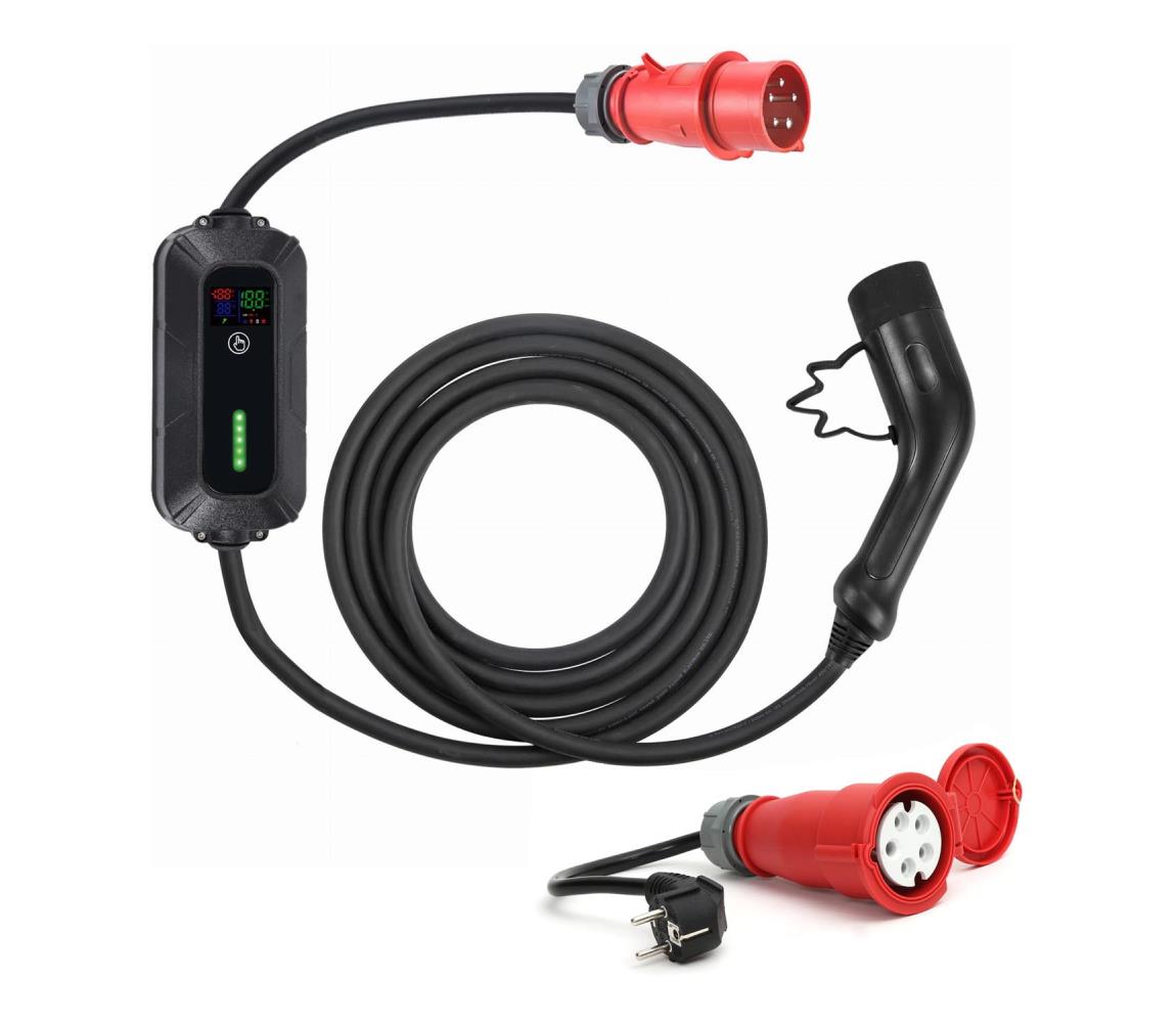 Platinet Cestovní nabíjecí stanice pro elektromobily EV/PHEV AC Type 2 PL0461