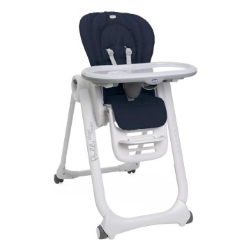 Chicco - Dětská jídelní židle Polly Magic Relax tmavě modrá